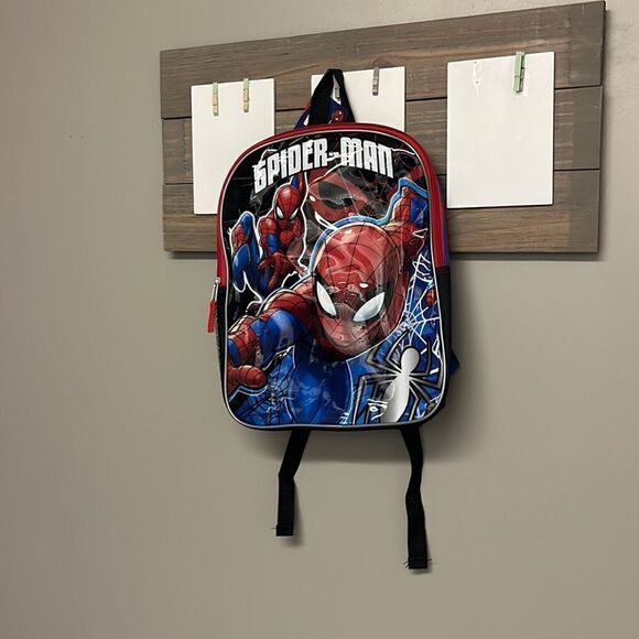 Marvel Spider-Man Kid’s Backpack with Adjustable Straps and Mesh Cup Holder - Picture 9 of 12
